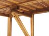Balkontafel hangbaar verstelbaar acaciahout lichtbruin 60 x 40 cm UDINE_810154