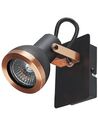 Set of 2 Metal Spotlight Lamps Black and Copper BARO_828840