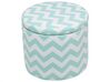 Storage Footstool Mint Green and White TUNICA_657567
