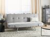 Fabric Adjustable Sofa Bed Light Grey BRISTOL_905080