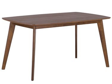 Jedálenský stôl 150 x 90 cm tmavé drevo IRIS