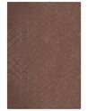 Tappeto pelliccia sintetica marrone 160 x 230 cm GHARO_866692