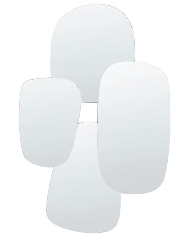Nástenné zrkadlo 80 x 120 cm strieborné VOUZON