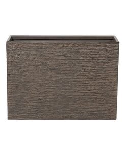 Kukkaruukku kiviseos ruskea 29 x 70 x 50 cm EDESSA Kukkaruukku kiviseos ruskea 29 x 70 x 50 cm EDESSA