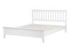 Bílá dřevěná postel s rámem MAYENNE 140x200 cm_734347