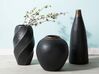 Dekoratívna terakotová váza 31 cm čierna LAURI_747948