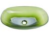Aufsatzwaschbecken grün oval 54 x 36 cm MOENGO_891732
