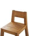 Conjunto de 6 sillas de madera de acacia clara LIVORNO_826035