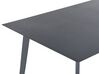 Metal Garden Dining Table 140 x 80 cm Grey MILETO_808449