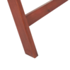 Zestaw 6 krzeseł ogrodowych drewno akacjowe z poduszkami czerwonymi TOSCANA_867361