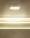 Lampa sufitowa LED metalowa szara z jasnym drewnem PATTANI_824742