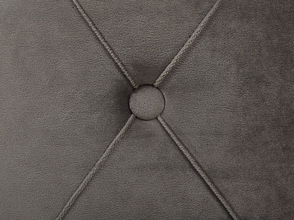 Pouf Samtstoff mit Stauraum grau 2er Set PUEBLO | Beliani.de