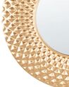 Okrúhle kovové nástenné zrkadlo ø 60 cm zlaté COMBE_892159