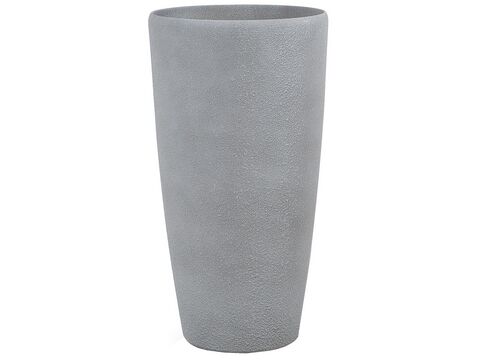 Plant Pot Stone Grey 39 x 39 x 75 cm 