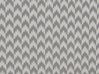 Outdoor Teppich grau 60 x 90 cm ZickZack-Muster Kurzflor MANGO_766463