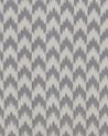 Outdoor Teppich grau 60 x 90 cm ZickZack-Muster Kurzflor MANGO_766463