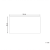Dywan z juty 80 x 150 cm beżowy z białym ARIBA_852816