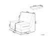 Sofa rozkładana welurowa jednoosobowa kremowa FARRIS_875434
