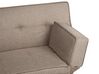 Canapé-lit en tissu marron BRISTOL_905056
