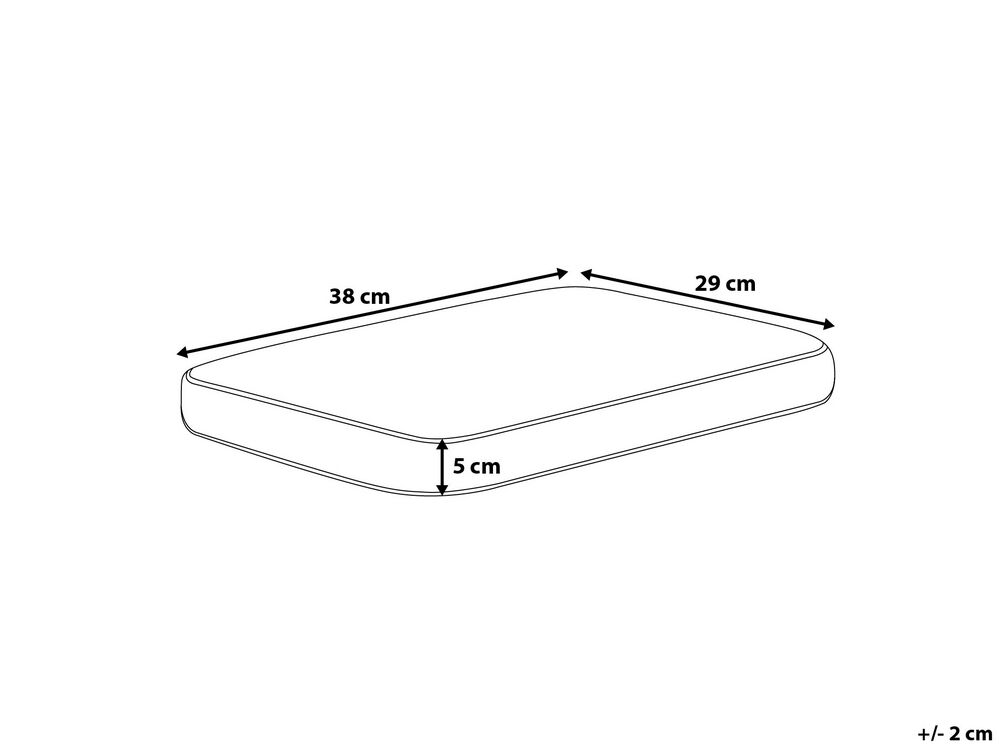 Balkonset Holz weiss 2-Sitzer Auflagen mintgrünes Muster FIJI | Beliani.fr