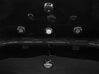Whirlpool Badewanne schwarz Eckmodell mit LED 140 x 140 cm MEVES_780526