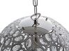 Metal Pendant Lamp Silver VOLTA_691452