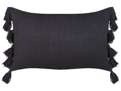 Koristetyyny puuvilla harmaa 35 x 55 cm LYTHRUM Koristetyyny puuvilla harmaa 35 x 55 cm LYTHRUM