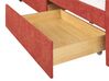 Čalouněná postel 90 x 200 cm červená VITTEL_876433