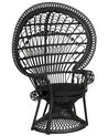 Rattan Peacock Chair Black EMMANUELLE_836237