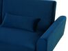 Velvet Sofa Bed Navy Blue EINA_898578