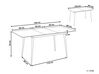 Rozkladací jedálenský stôl 120/160 x 80 cm sivý GELANDA_886396