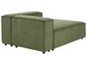 Chaise lounge velluto a coste verde sinistra APRICA_894976