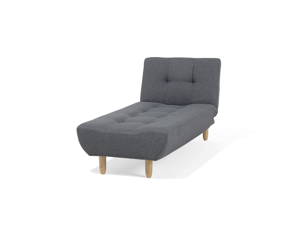 Chaiselongue dunkelgrau verstellbar ALSTEN | Kauf ohne Risiko auf