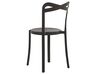 Salon de jardin table et 4 chaises blanc et noir SERSALE/CAMOGLI_823780
