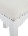 5 Drawer Dressing Table with Oval Mirror and Stool White GALAXIE_823956