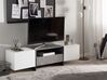 TV-Möbel weiß Betonoptik mit LED-Beleuchtung 162 x 39 x 43 cm RUSSEL_760652