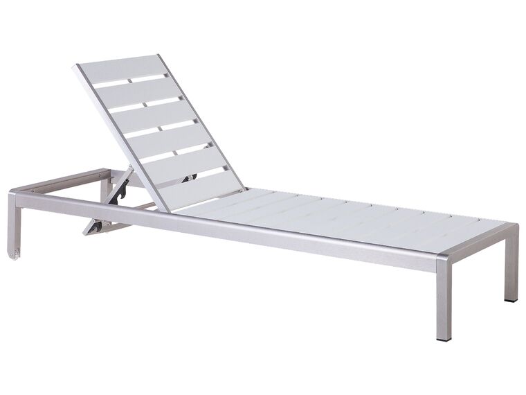 Chaise longue blanche en aluminium NARDO_708275