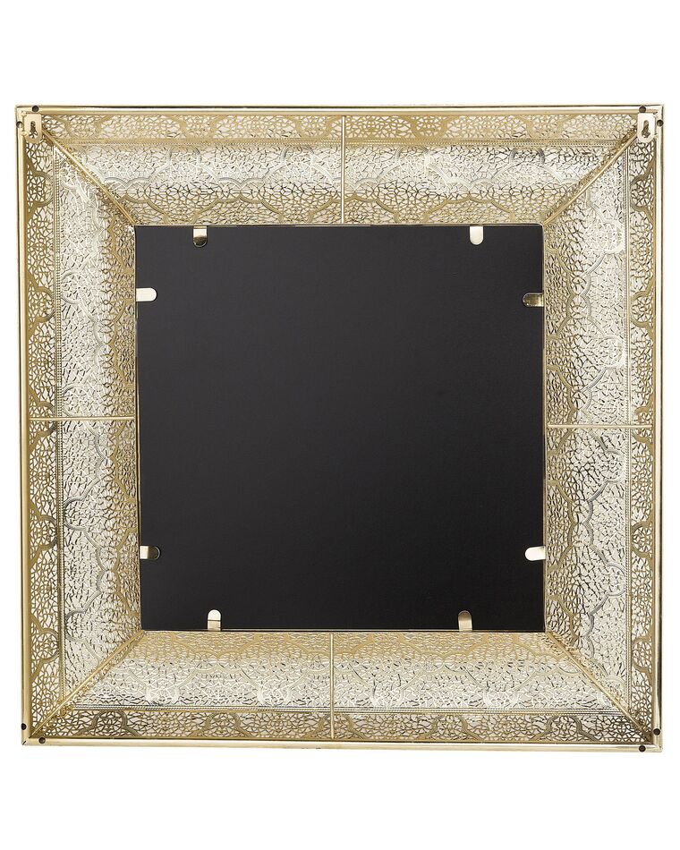 Wall Mirror 60 x 60 cm Gold PLERIN Beliani.co.uk