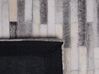 Kožený koberec 160 x 230 cm sivý AHILLI_688994