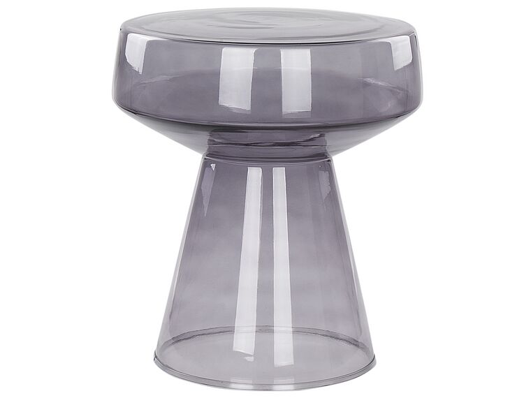 Skleněný boční stolek šedý LAGUNA_883204