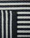 Vloerkleed polypropyleen zwart 90 x 180 cm HALDIA_716475