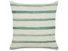 Set of 2 Cushions Striped Pattern 45 x 45 cm Green KAFRA_902152