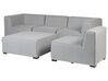 4 Seater Modular Garden Sofa Set Light Grey AREZZO_867496