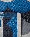 Vloerkleed polypropyleen grijs/blauw 90 x 180 cm BELLARY_734069