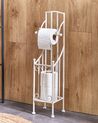 Freestanding Metal Toilet Paper Holder White BRISA_827831