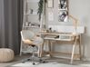 Home Office Desk with Shelf 110 x 60 cm Light Wood JACKSON_735628