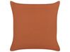 Set of 2 Tufted Cotton Cushions 45 x 45 cm Orange LEWISIA_838816