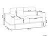 2-seters sofa kunstskinn svart SOVIK_891896