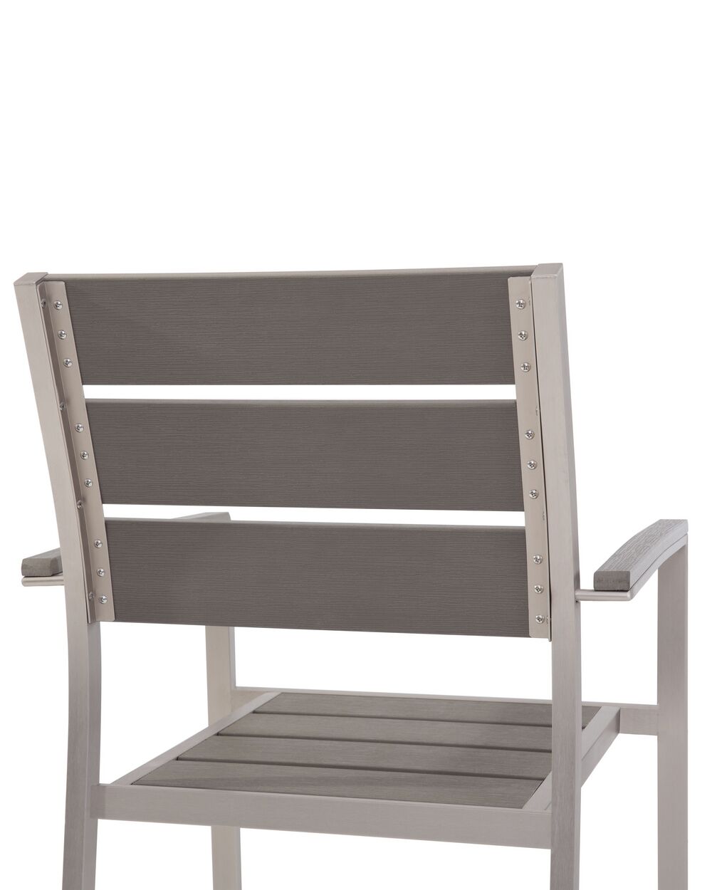 Set of 6 Garden Dining Chairs Grey VERNIO Beliani.co.uk