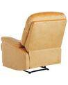 Velvet Recliner Chair Yellow ESLOV_779824